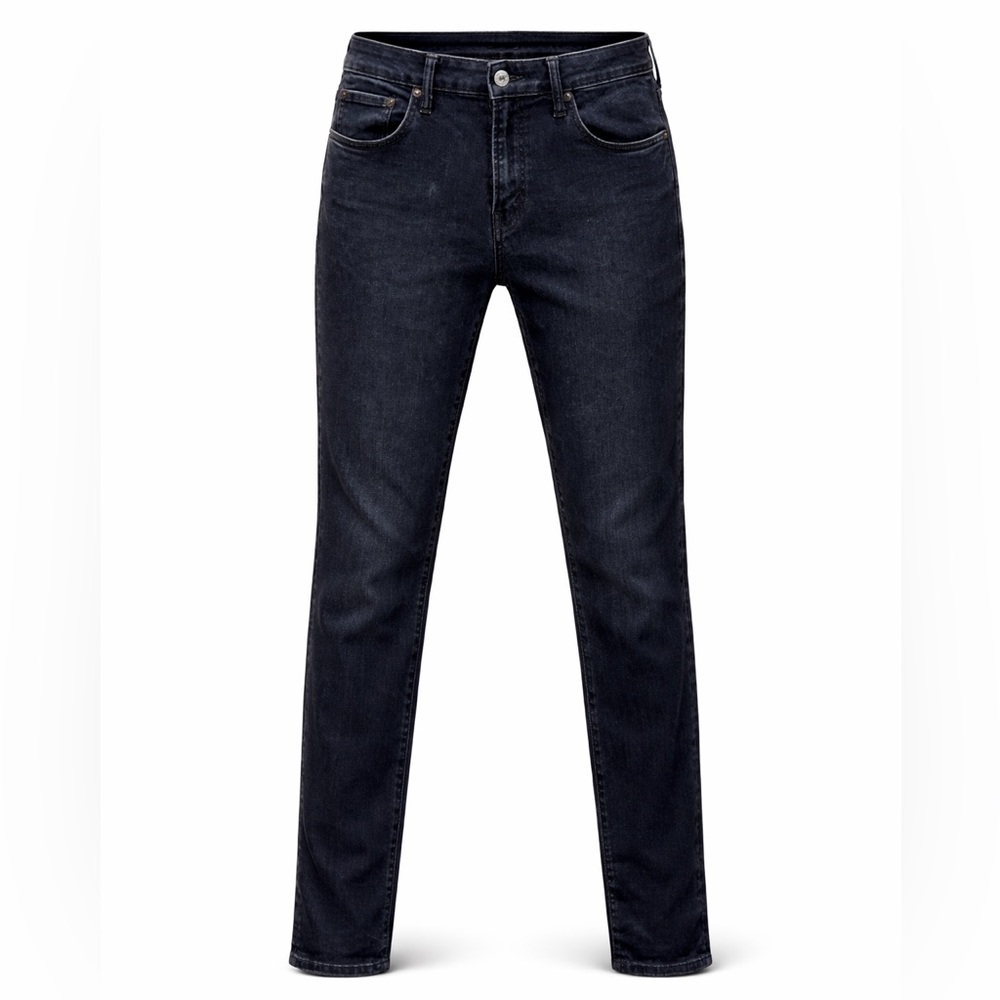 American Eagle Slim Straight Jeans Mens 32/24 Black Denim‎ Stretch Waiter 3031